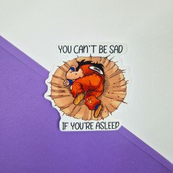 Naklejka "You can't be sad if you are asleep" l Sklep Online