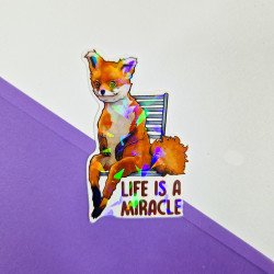 Naklejka "Life is a miracle" | Sklep Online