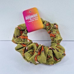 Scrunchie "Skaczące liski" - Ręcznie Wykonane | Sklep Online