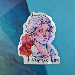 Naklejka "Astarion - I can fix him" - Efekt Holo | Sklep Online