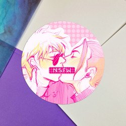 JJK - SatoSugu NSFW | Naklejka Okrągła Holo | Sklep Online