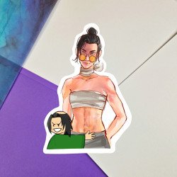 Naklejka "Mizu i Taigen" | Efekt Holo | Sklep Online