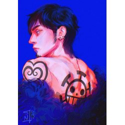 One Piece: Trafalgar Law | Fanart A5 i A4 | Sklep Online