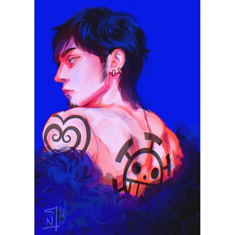 One Piece: Trafalgar Law | Fanart A5 i A4 | Sklep Online