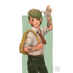 Izuku Midoriya w Tatuażach - Print | Sklep Online